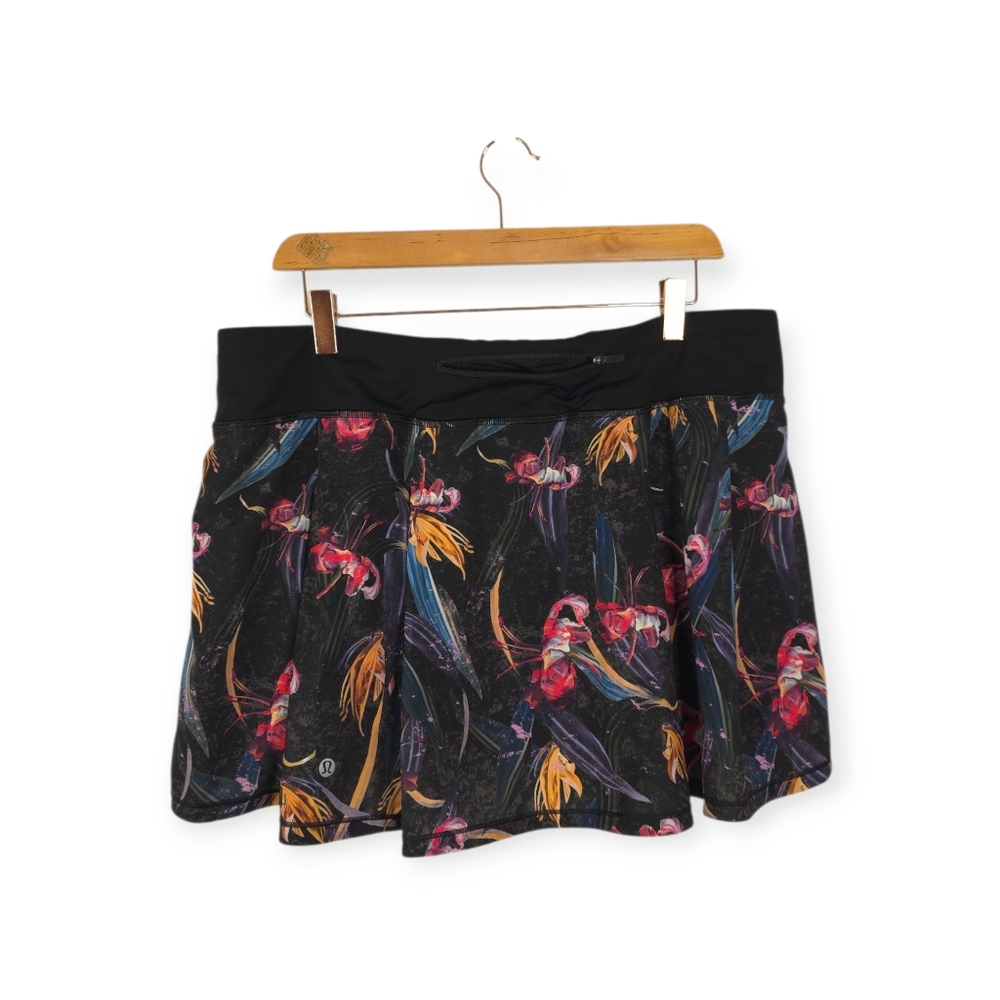 Lululemon Pace Rival Mid-Rise Skirt Veiled Floral Size 14 - Picture 5 of 12
